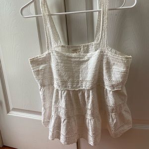 White shirt with flowers